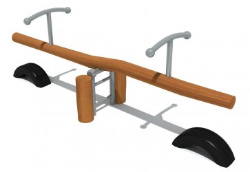  乐鱼leyu游乐木质双人儿童跷