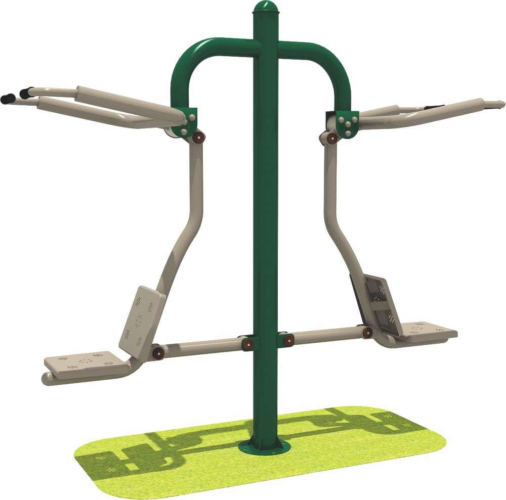 乐鱼leyu健身器材 限位双人坐