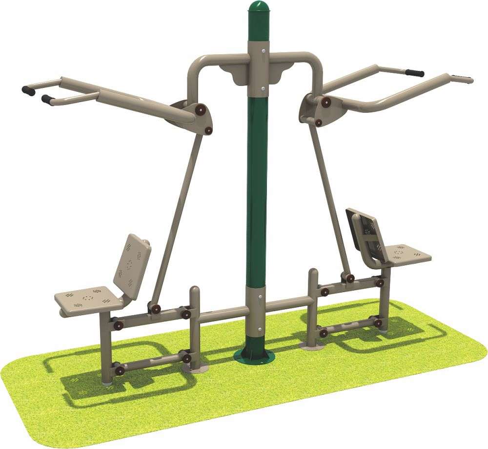 乐鱼leyu健身器材 双人坐拉器