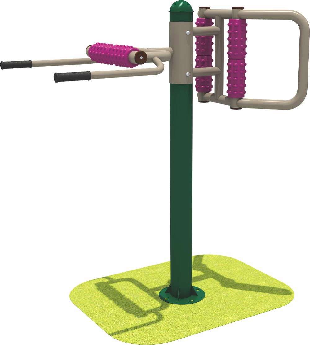 乐鱼leyu健身器材 双人腰背按